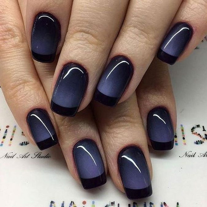 Top 10 Most Luxurious Nail Designs 37 grey and black nail art Top 10 Most Luxurious Nail Designs - 37