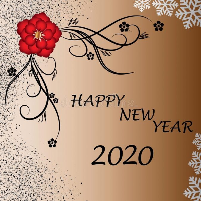 happy new year greeting card 2020 1 75+ Latest Happy New Year Greeting Cards - 10