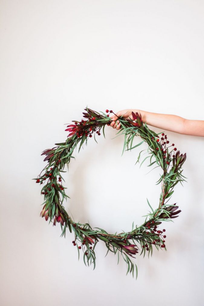 minimalist christmas garland wreath 2 50+ Hottest Christmas Decoration Ideas - 48