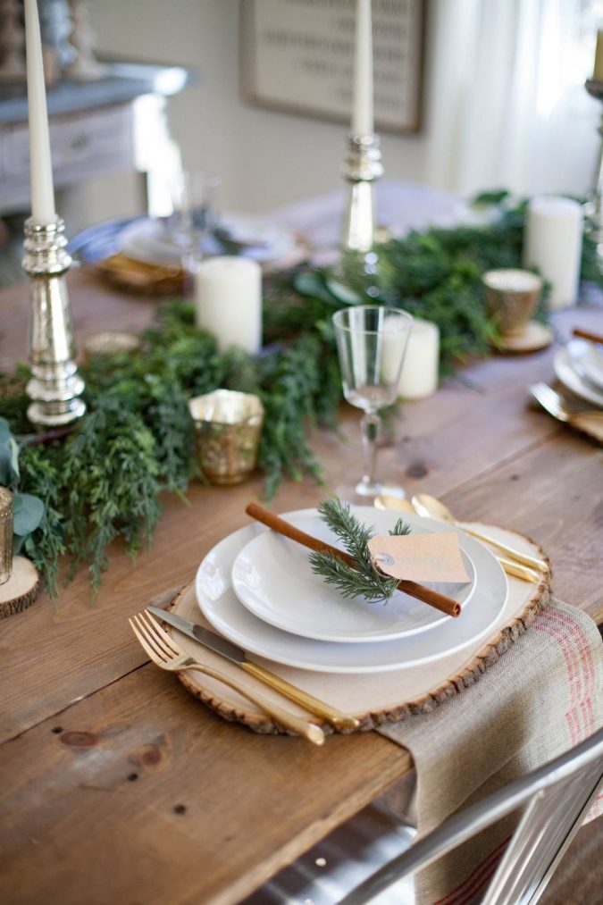 minimalist christmas table decoration 4 50+ Hottest Christmas Decoration Ideas - 37