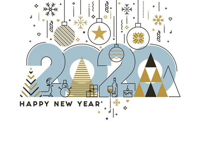 new year greeting card 2020 5 75+ Latest Happy New Year Greeting Cards - 54