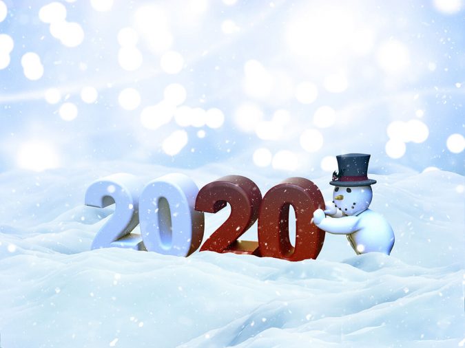 new year winter greeting card 2020 1 75+ Latest Happy New Year Greeting Cards - 12