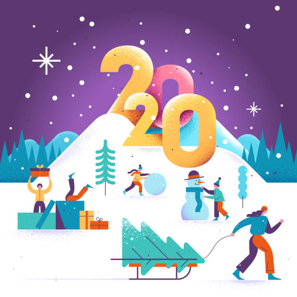 new year winter greeting card 2020 2 75+ Latest Happy New Year Greeting Cards - 71