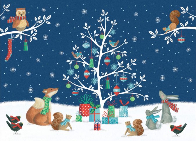 75+ Latest Happy New Year Greeting Cards 7 new year woodland creatures greeting card 75+ Latest Happy New Year Greeting Cards - 7