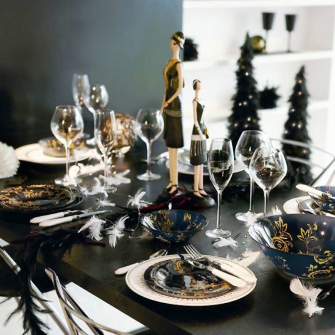 new years eve dinner table decoration 10 Breathtaking New Year’s Eve Party Decoration Trends - 15