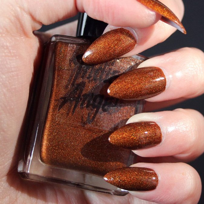 Top 10 Lovely Nail Polish Trends for Next Fall & Winter 5 spice nails 2 Top 10 Lovely Nail Polish Trends for Next Fall & Winter - 5
