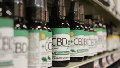 CBD oil displayed in store Can I Buy CBD in Retail Stores? - Medical 4