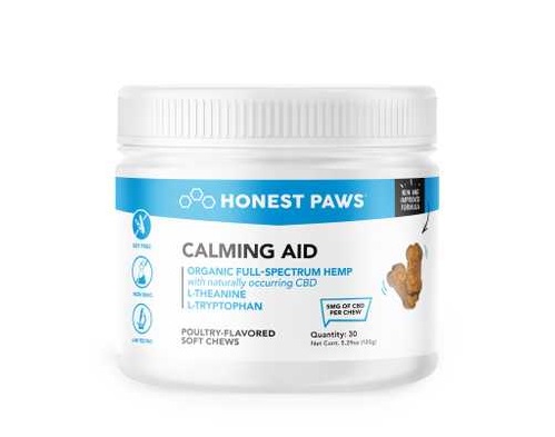Honest-Paws-Calming-Aid-CBD-Chewables 10 of Best CBD Treats for Pets