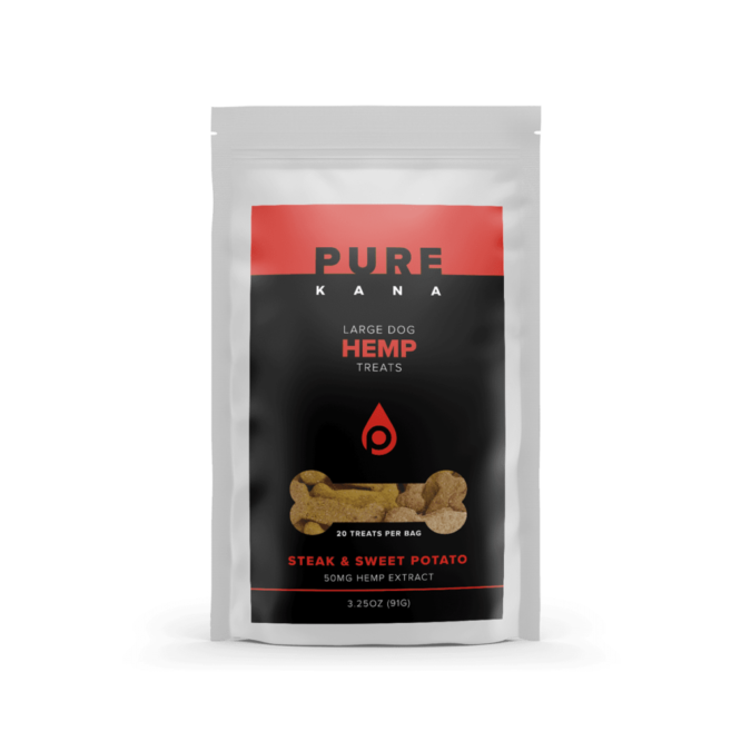 10 of Best CBD Treats for Pets 10 Pure Kana Steak and Sweet Potato Dog Treats 10 of Best CBD Treats for Pets - 10