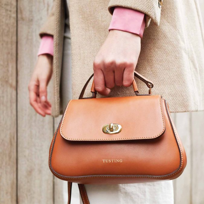 Tusting Mini Holly Tan handbag 1 15 Most Creative Handbag Designers in the UK - 2