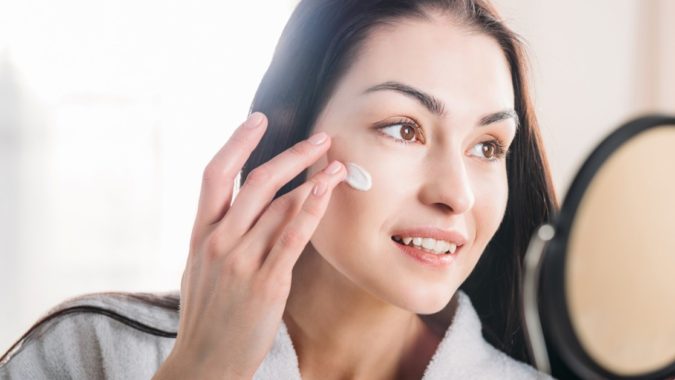 applying facial cream 6 Beauty Trends You Have to Try - 12
