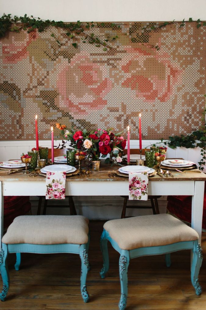 floral textiles 30+ Most Creative Valentine’s Day Ideas & Trends - 15