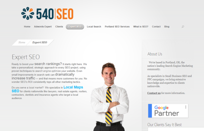 Top 75 SEO Companies & Services in the World 25 540 SEO screenshot Top 75 SEO Companies & Services in the World - 25