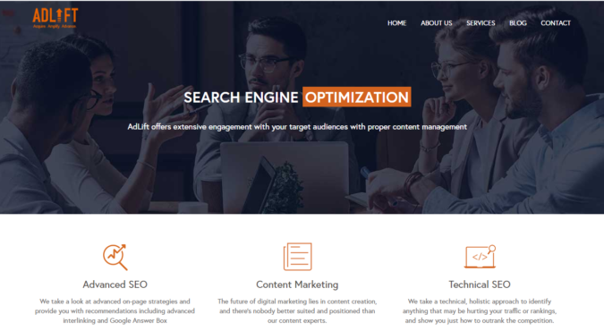 Top 75 SEO Companies & Services in the World 50 Adlift screenshot Top 75 SEO Companies & Services in the World - 50