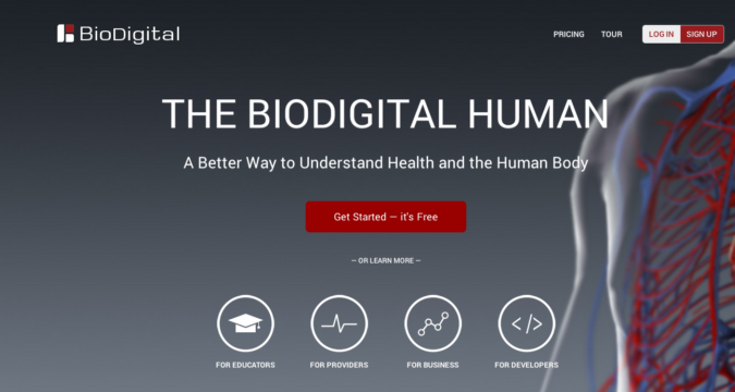 Top 50 Free Learning Websites for Kids 50 BioDigital screenshot Top 50 Free Learning Websites for Kids - 50