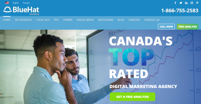 Top 75 SEO Companies & Services in the World 39 BlueHat screenshot Top 75 SEO Companies & Services in the World - 39