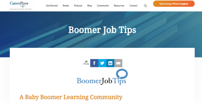 Boomer Job Tips 