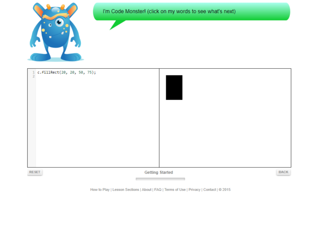 Crunchzilla code monister screenshot Top 50 Free Learning Websites for Kids - 1