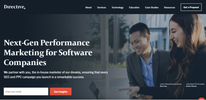 Top 75 SEO Companies & Services in the World 58 Directive screenshot Top 75 SEO Companies & Services in the World - 58
