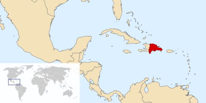 Top 10 Most Dangerous Countries for Women in the World 9 Dominican Republic world map Top 10 Most Dangerous Countries for Women in the World - 9