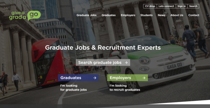Give A Grade A Go screenshot Best 50 Online Job Search Websites - 6