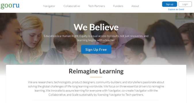 Gooru screenshot Top 50 Free Learning Websites for Kids - 14