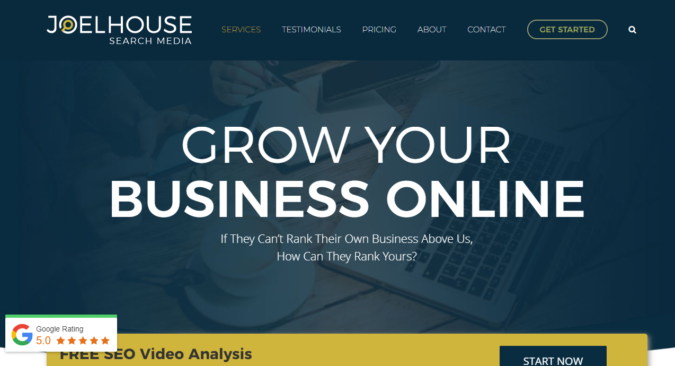 Top 75 SEO Companies & Services in the World 42 Joel House screenshot Top 75 SEO Companies & Services in the World - 42