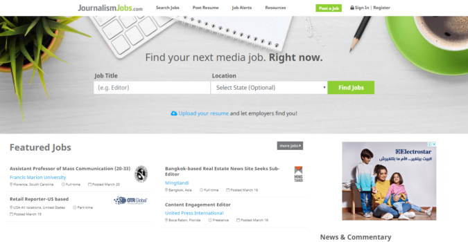 Journalism-Jobs-screenshot-675x350 Best 50 Online Job Search Websites