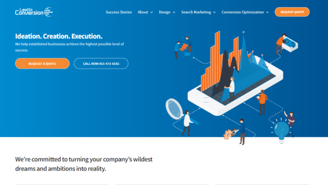 Top 75 SEO Companies & Services in the World 51 Lead to Conversion screenshot Top 75 SEO Companies & Services in the World - 51