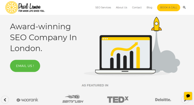 Top 75 SEO Companies & Services in the World 65 Pearl Lemon screenshot Top 75 SEO Companies & Services in the World - 65