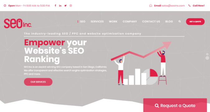Top 75 SEO Companies & Services in the World 59 SEO Inc. screenshot Top 75 SEO Companies & Services in the World - 59
