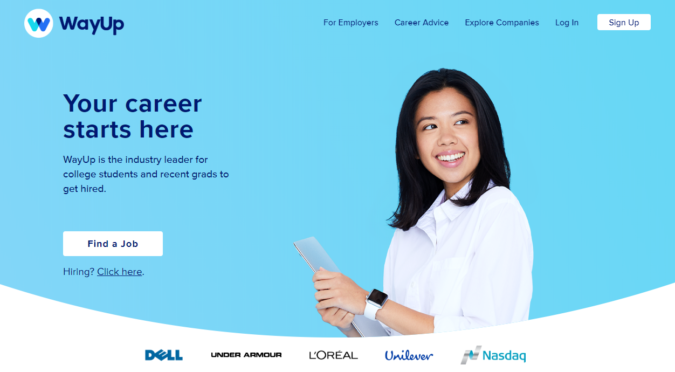 WayUp-screenshot-675x372 Best 50 Online Job Search Websites