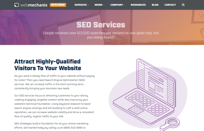 Top 75 SEO Companies & Services in the World 30 Webmechanix screenshot Top 75 SEO Companies & Services in the World - 30