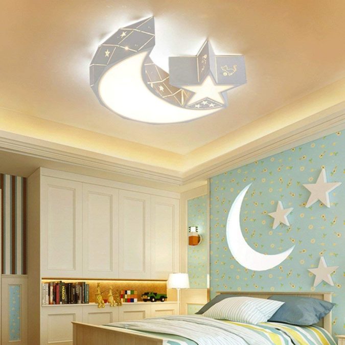 home decor Star ceiling lamps 15 Hottest Ceiling Lamp Ideas for Teens’ Bedrooms - 20