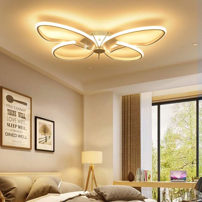 home decor butterfly ceiling lamp 2 15 Hottest Ceiling Lamp Ideas for Teens’ Bedrooms - 32