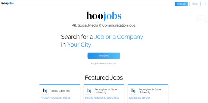 hoojobs screenshot Best 50 Online Job Search Websites - 8