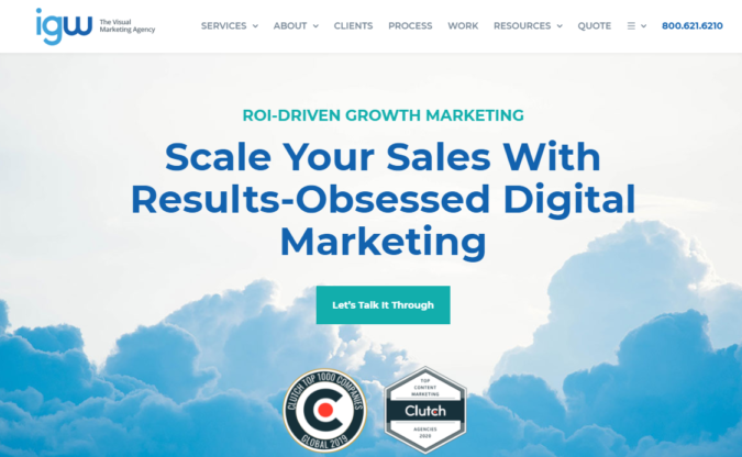 Top 75 SEO Companies & Services in the World 60 igw website screenshot Top 75 SEO Companies & Services in the World - 60
