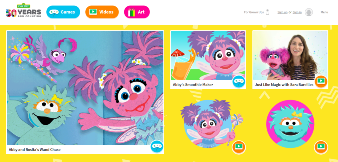 kids website screenshot Top 50 Free Learning Websites for Kids - 4