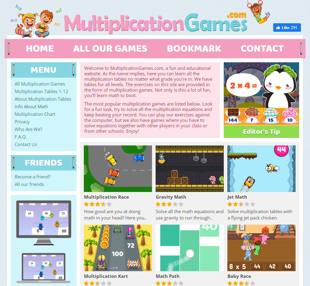 multiplicationgames Top 50 Free Learning Websites for Kids - 5