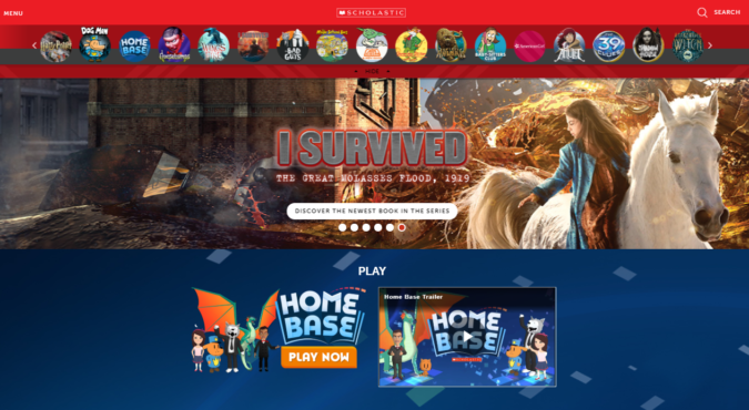 Top 50 Free Learning Websites for Kids 11 scholastic screenshot Top 50 Free Learning Websites for Kids - 11