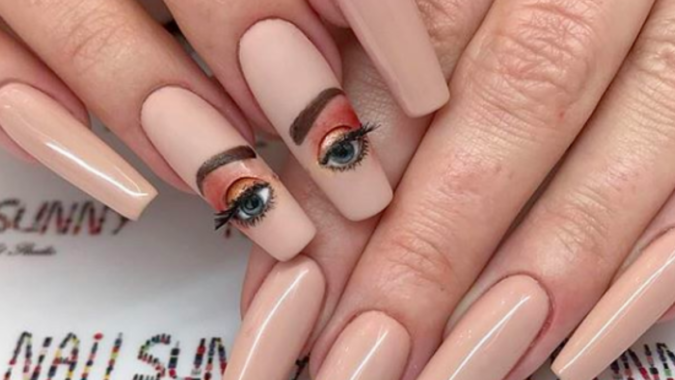 Blinking Eye Nails 20 Weirdest Nail Art Ideas That Should Not Exist - 9