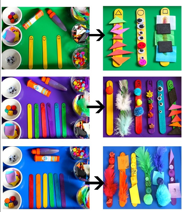 Counting-Stick-Craft 18 Easiest Craft Ideas That You Can Create with Your Kids