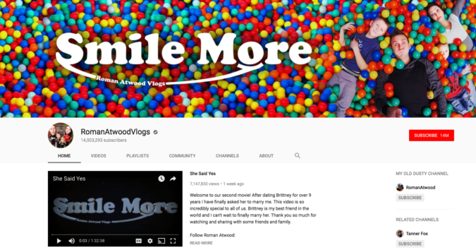 Top 20 Richest YouTubers 47 Roman Atwood.. Top 20 Richest YouTubers - 47