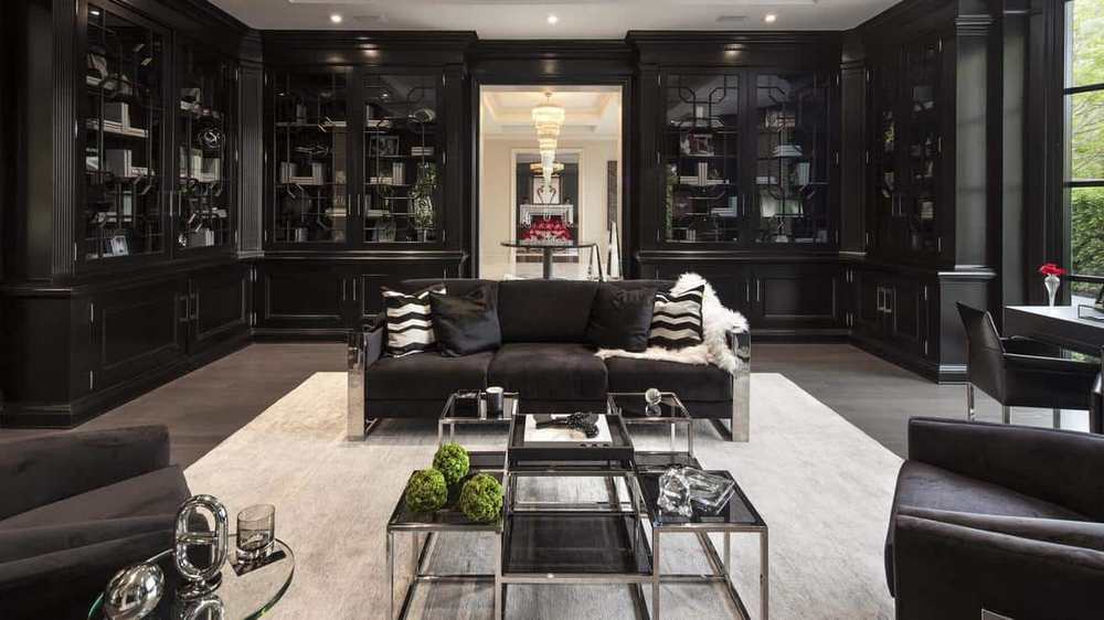 The-blacked-out-luxurious-living-room-1 Top 25 Most Luxurious Rooms in the World
