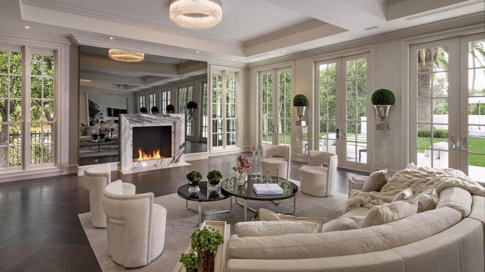 super luxurious living room fireplacideas