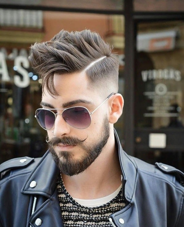 The mustache styled beard style. 20 Most Trendy Men’s Beard Styles - 39