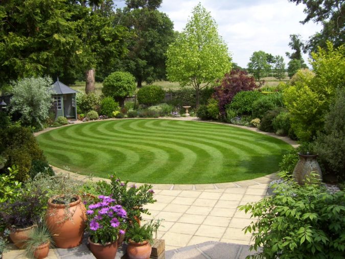 home garden patterned lawn Top 20 Garden Trends: Early Predictions to Adopt - 36