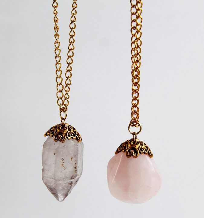 Crystal necklaces +30 Hottest Jewelry Trends to Follow - 30