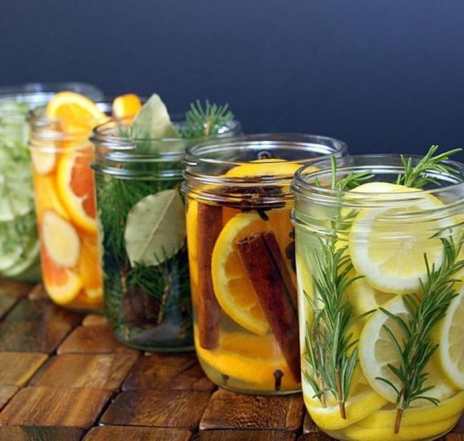 DIY scent filled home jar 10 Ways to Keep Your Home Smelling Clean and Fresh - 13