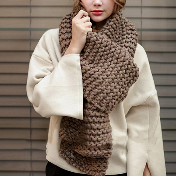 Knitted scarves 1 10 Most Luxurious Looking Scarf Trends for Women - 17